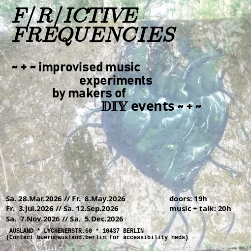 poster for frictive frequencies 2026
