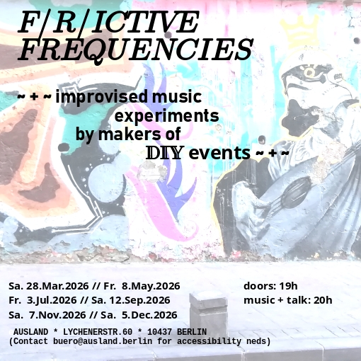 poster for frictive frequencies 2026